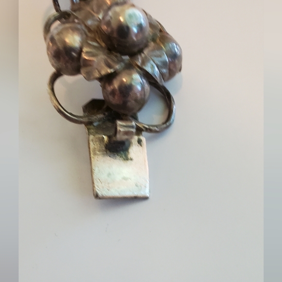 Sterling Bracelet & Brooch Set Sterling Silver Estate Piece Unique Hand Made - Picture 13 of 17